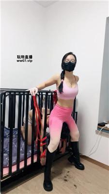 【南月女神】口球塞嘴-捆绑囚禁狗笼 JS250324-3