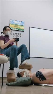 【喵酱紫】捆绑雪地靴黑丝-捆绑虐 JS250119-19