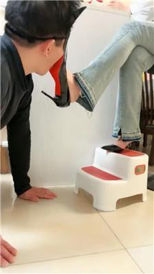 【语阳】狗舌清理脏鞋-高跟踩 JS250326-2