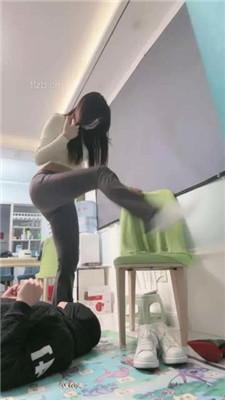 【月影儿】瑜伽裤白袜调/全体重踩踏深喉