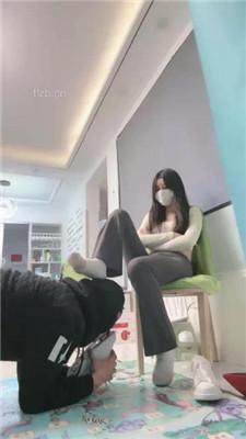 【月影儿】瑜伽裤白袜调/全体重踩踏深喉