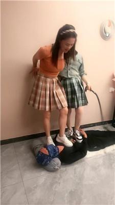 【夸梨】反绑贱奴暴力虐打踢踹【三视角版】 JS250419-12