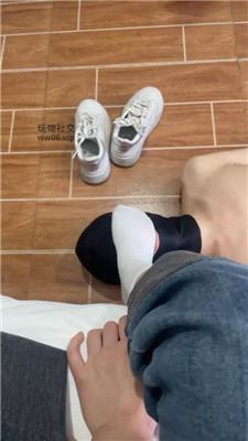 【白兔】晨跑脏鞋白袜气味辱 JS250120-36