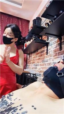 【冷颜】刑椅捆绑强制滴蜡挠痒 bf50033