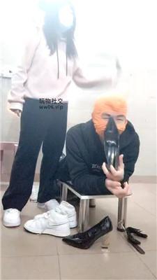 【奇了怪了】胯下鞭打狗爬/小白鞋白袜辱 JS250122-8