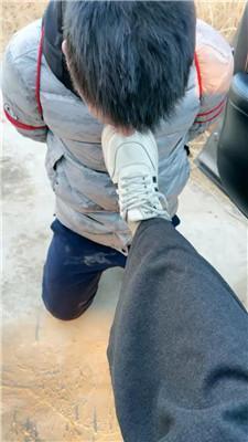 【梦露】五花大绑-户外强迫舔脏鞋 JS250116-9