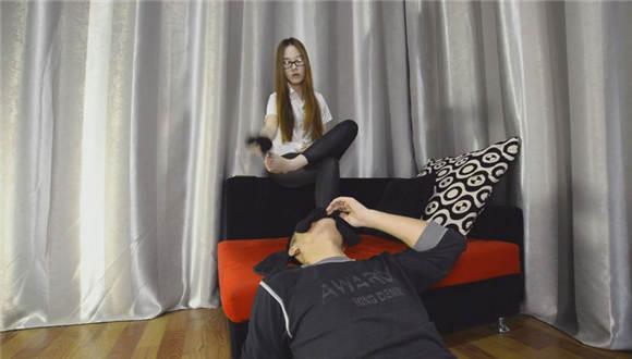 【PSLZ】玥婷白衬衫黑袜子