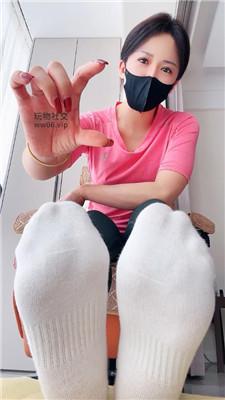 【冷颜】白棉袜香水粗口乳母    250305-9