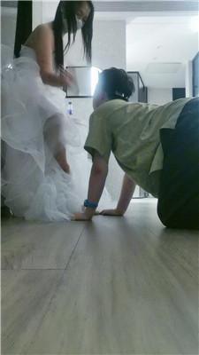 【璃茉】婚纱小主胯下绿帽奴 JS250323-28