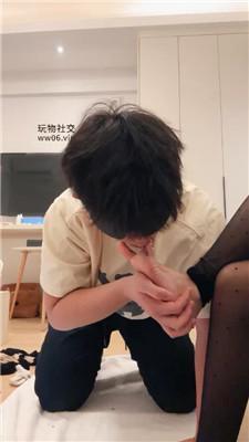 【桐桐酱】毛拖鞋捂酸臭黑丝气味辱 JS250123-36