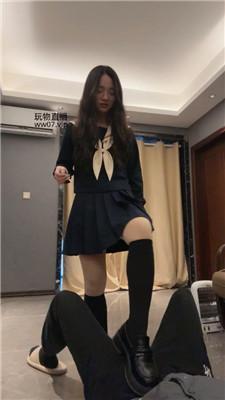 【狗哥】日系女神-转胯狗爬/踢裆/皮鞋及膝袜踩 bf50720