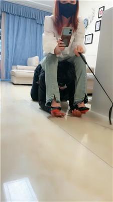 【语阳】狗舌清理脏鞋-高跟踩 JS250326-2