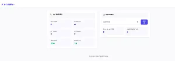 梦幻数据统计1.0版本，拉新推广可以后台指定数据的