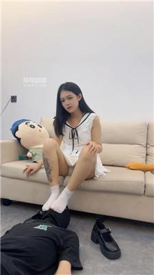 【白鹭】短裙女神-皮鞋白袜踩踏 bf54477