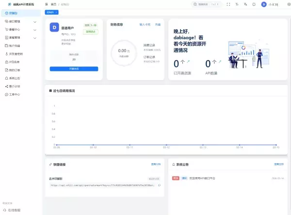 2026全新UI解析计费系统源码 附教程
