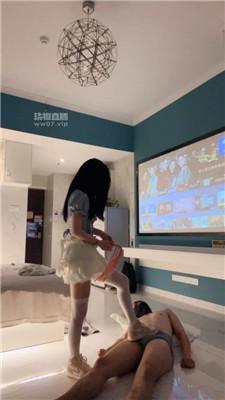 【丸子】骑马鞭打-白袜诱惑-跪舔粉脏鞋 JS250614-14