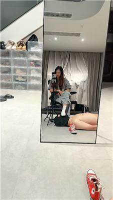 【恩可】镜前羞辱-帆布鞋白袜踩虐【完整版】JS250612-21