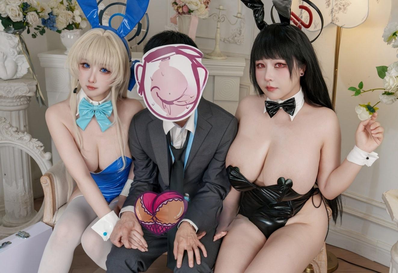 KANEKO_咔喵 – ＆rioko凉凉子 双人蔚蓝档案-coser推荐